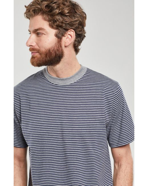 Armor Lux Gray Heritage Stripe T-shirt for men