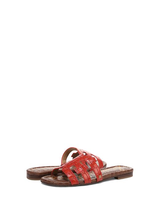 Sam Edelman Red Bay Cutout Slide Sandal - Wide Width Available