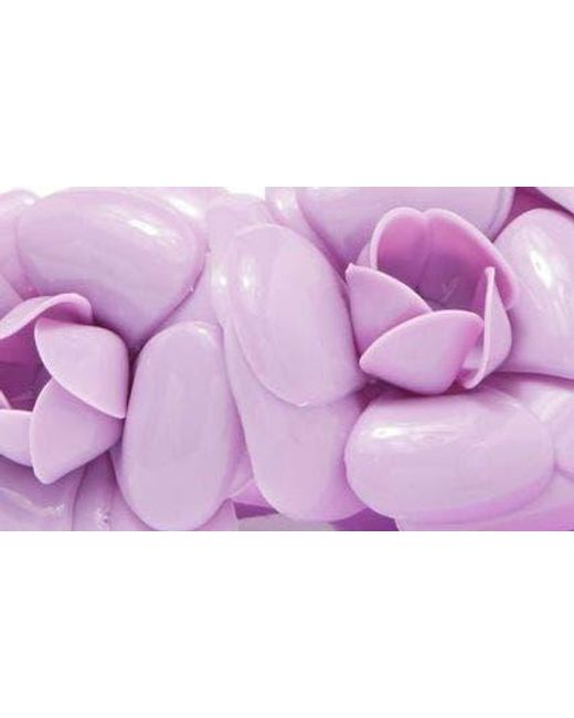 Jeffrey Campbell Purple Fleuris Jelly Flip Flop