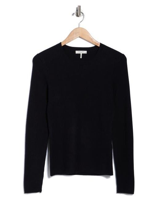 Rag & Bone Black Annalise Crewneck Sweater