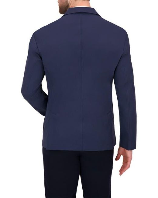C-LAB NYC Blue Packable Woven Tech Jacket for men
