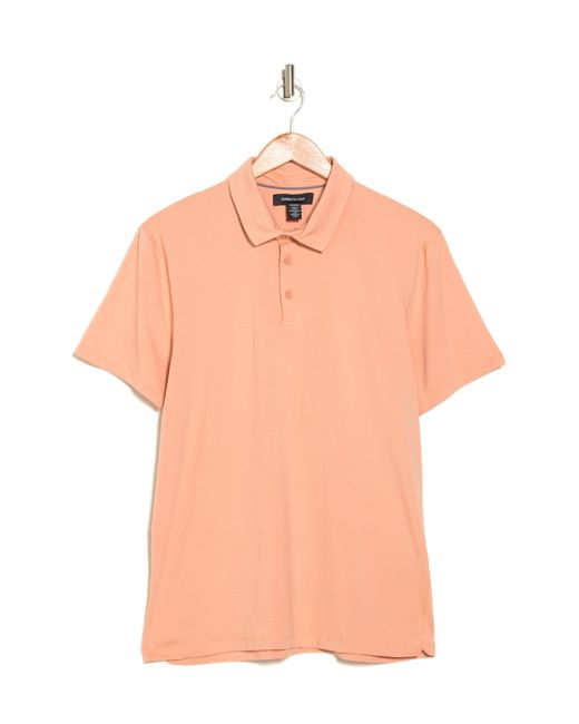 Kenneth Cole Pink Button Polo for men