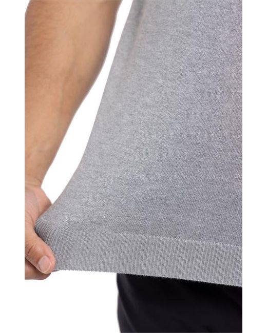 Xray Jeans Gray V-Neck Polo Sweater for men