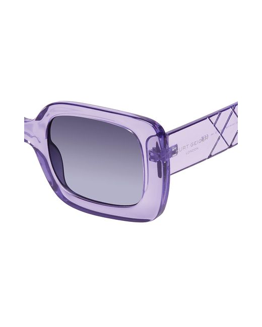 Kurt Geiger Purple 51mm Rectangle Sunglasses