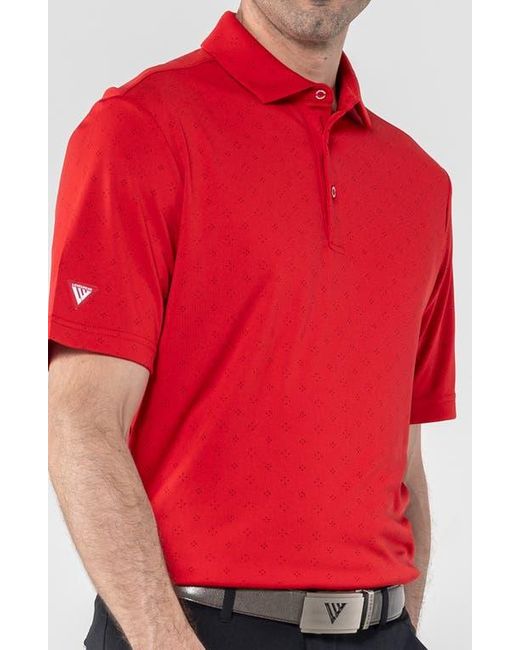 Levelwear Red Detect Knit Polo for men