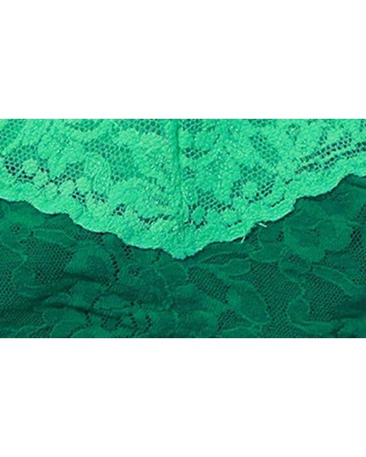 Hanky Panky Green Colorplay Original Lace Thong