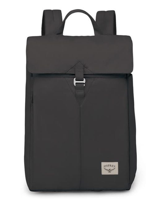Osprey Black Recycled Polyester Laptop Backpack for men
