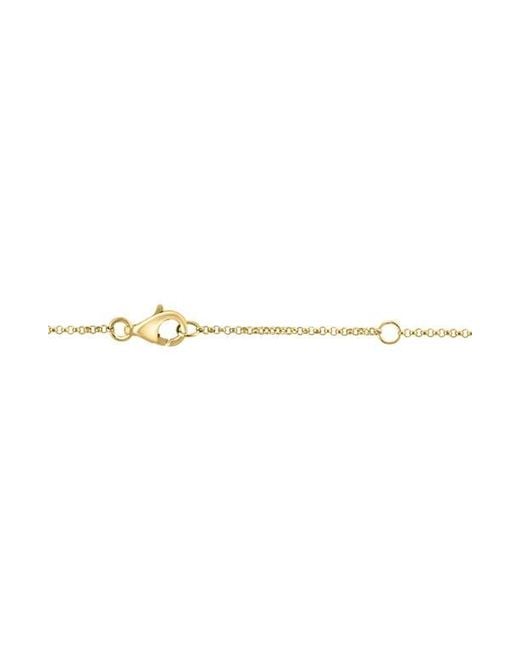 Effy Metallic Diamond 'E' Initial Pendant Necklace