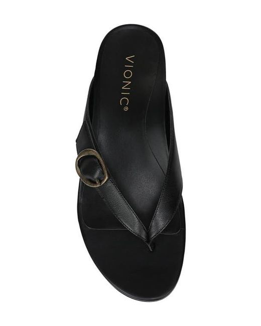 Vionic Black Grove Flip Flop