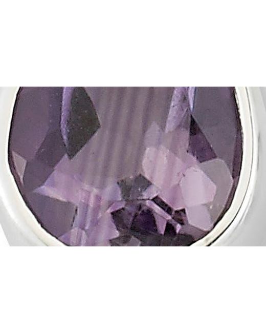 Samuel B. Purple Pear Drop Earrings