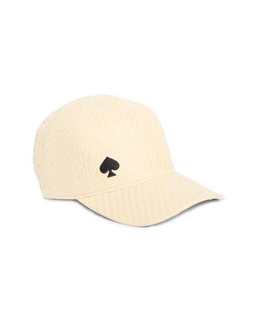 Kate Spade Straw Baseball Cap in Natural | Lyst display picture 3