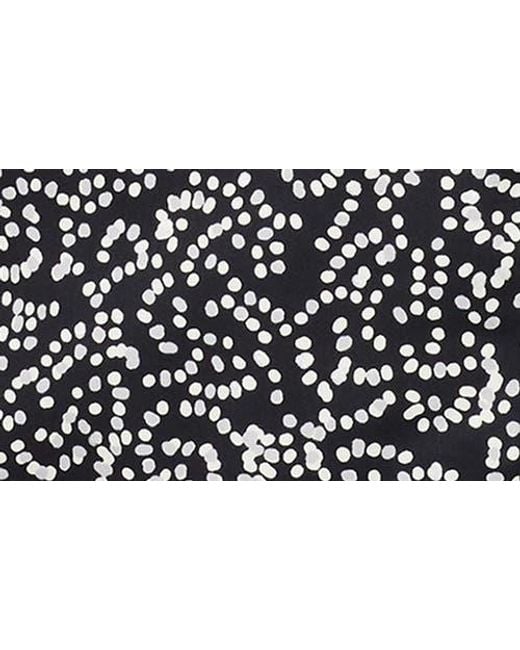 Foxcroft Gray Faith Dot Print Cotton Button-Up Tunic Shirt