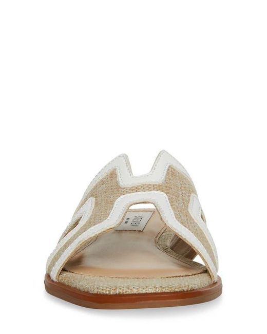 Steven New York White Harlien Slide Sandal