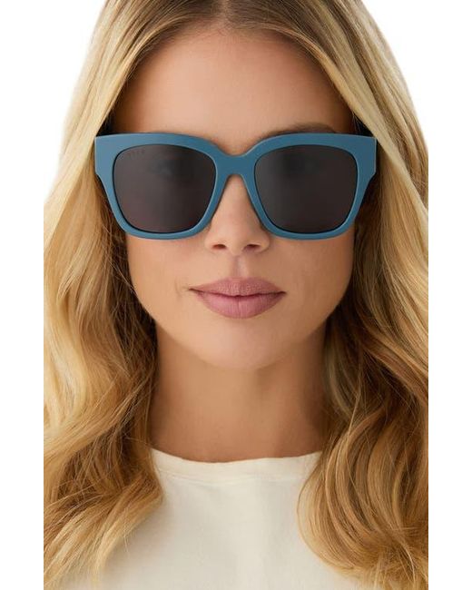 DIFF Gray Bella Ii 50Mm Square Sunglasses