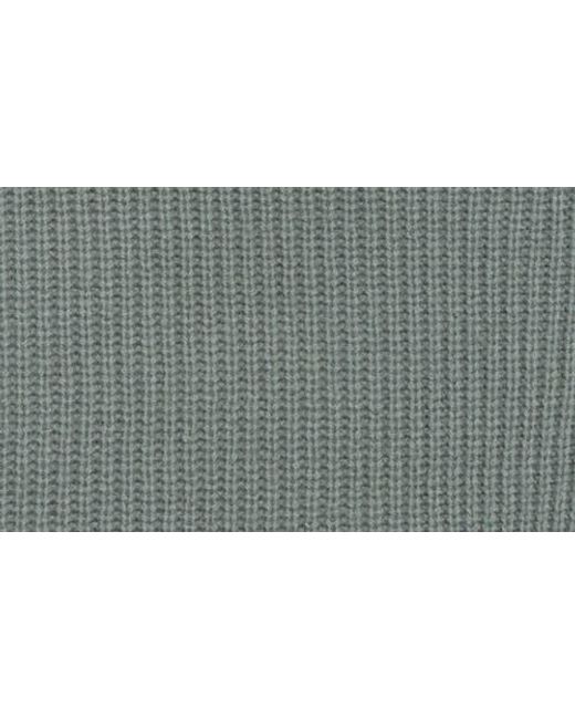 Vince Gray Ribbed Mock Neck Pullover