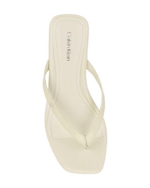 Calvin Klein White Stelea Flip Flop