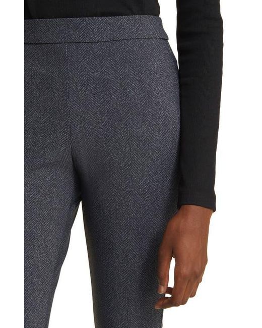 Theory Blue Adbelle High Waist Slim Fit Crop Pants