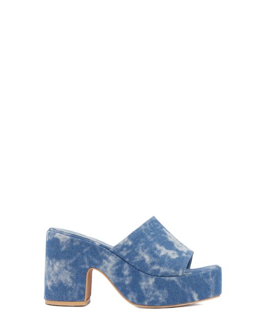 Olivia Miller Blue Crush Platform Slide Sandal