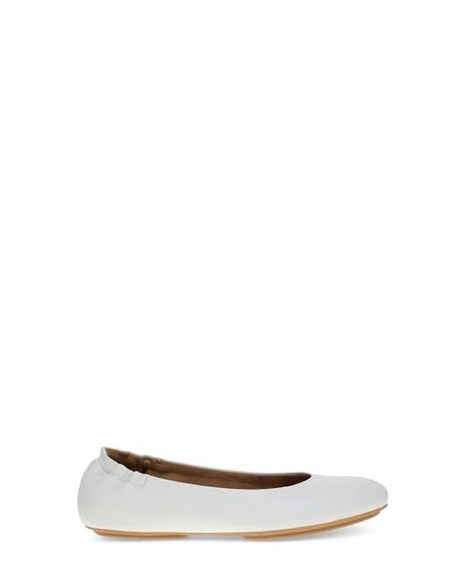 Dansko White Mollie Ballet Flat