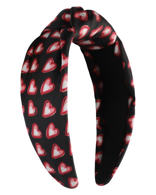 Kate Spade Red Valentine's Day Twisted Knot Silk Headband