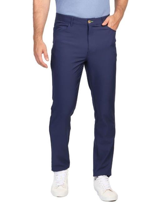Tailorbyrd Blue Five-Pocket Performance Pants for men