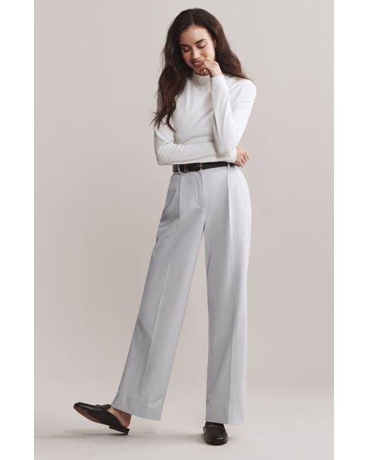 Rhone Gray Commuter Pleat Pants