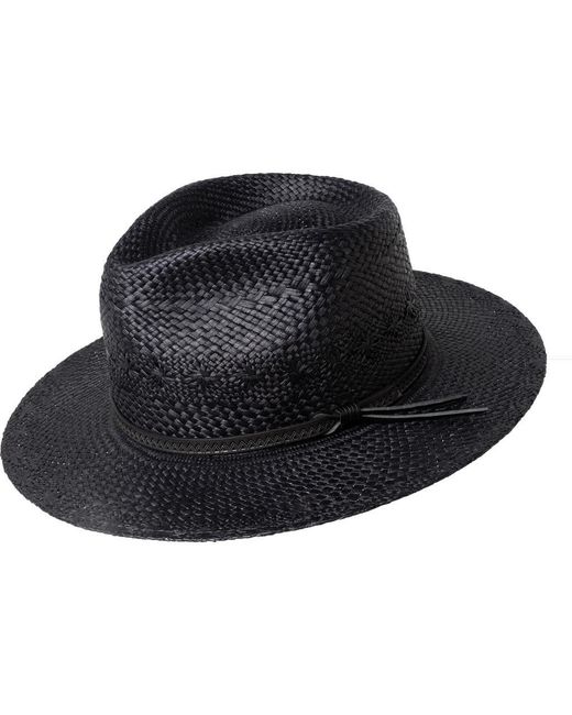 Bailey Black Horan Woven Panama for men