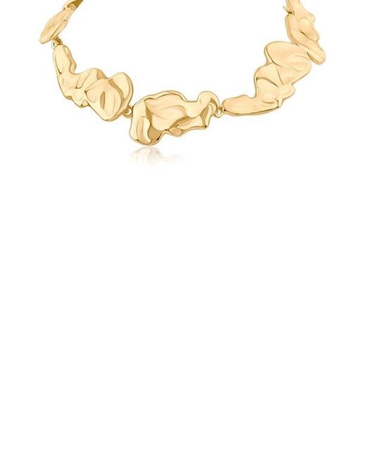 Jardin Metallic Liquid Metal Collar Necklace