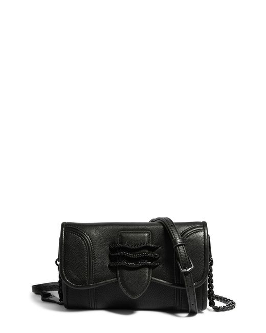Aimee Kestenberg Fierce & Fab Leather Wallet On A Chain In Black Gloved