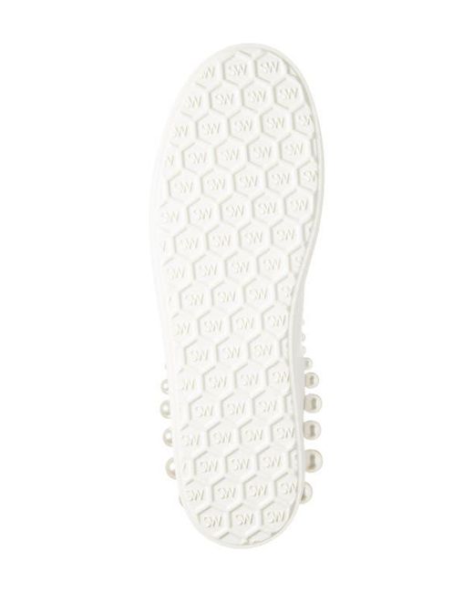 Stuart Weitzman White Goldie Sneaker