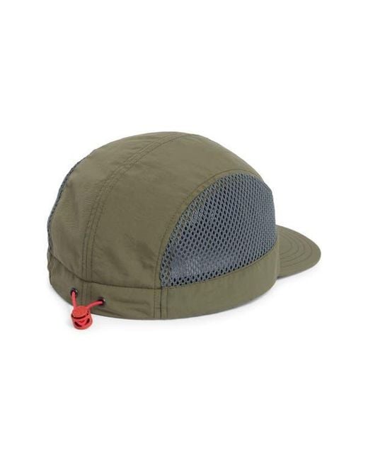 Hunter Green Tech Nylon Mesh Baseball Cap for men