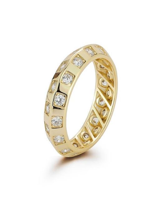 Glaze Jewelry Metallic Cubic Zirconia Band Ring