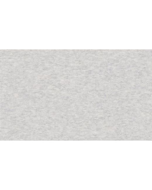 GOOD AMERICAN White Heritage Stretch Cotton Ribbed Tank