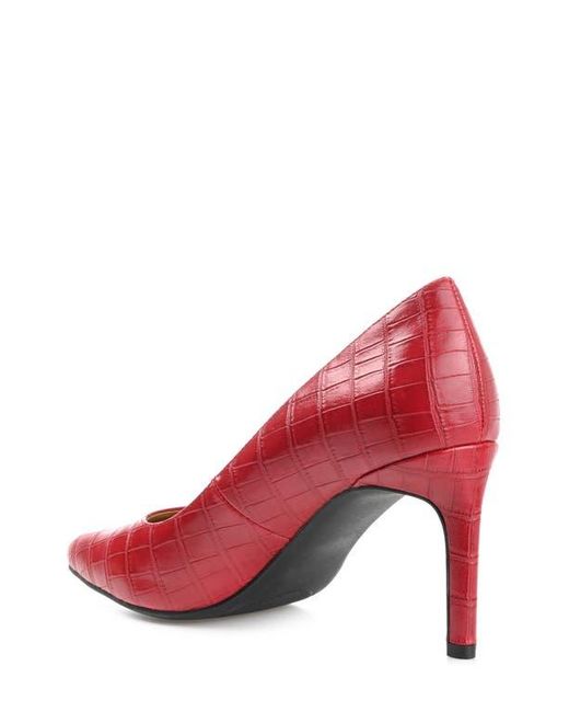Journee Collection Red Monalee Pump