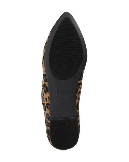 MIA Black Corrine Knit Flat
