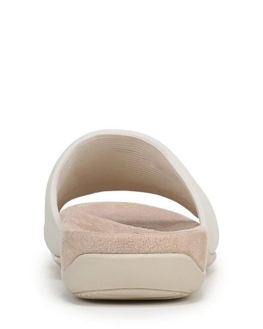 Vionic White Renie Knit Slide Sandal