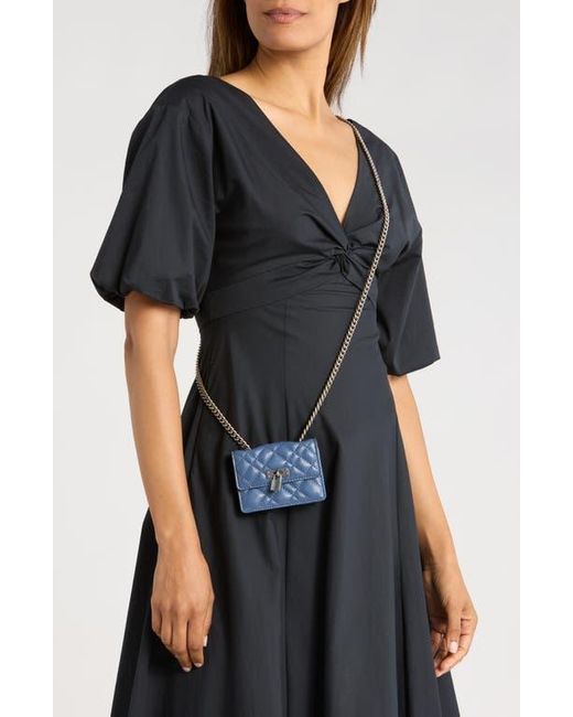 Kurt Geiger Blue Micro Birxton Convertible Shoulder Bag