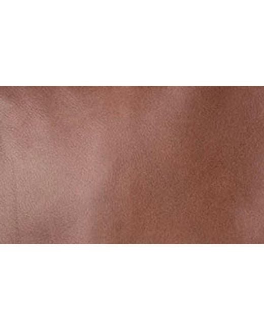 VELLAPAIS Brown Larue Leather Jacket for men