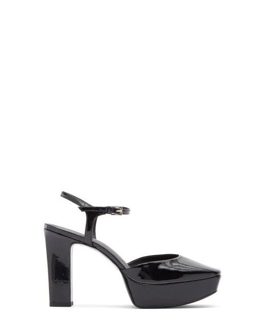 Reformation Black Naima Platform Mary Jane Pump