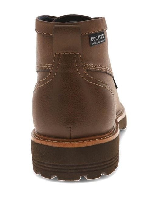 Dockers Brown Weston Moc Toe Boot for men