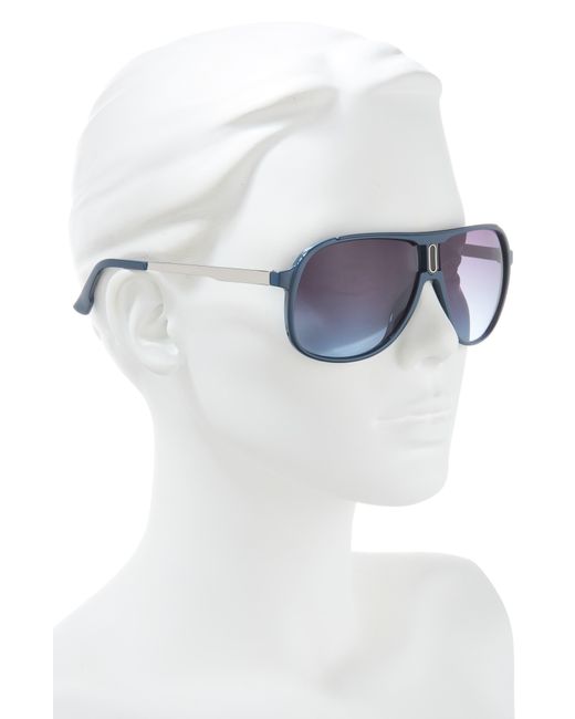 Vince Camuto Blue Carerra 132mm Gradient Shield Sunglasses