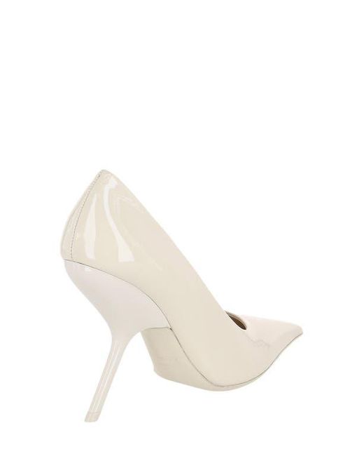 Ferragamo White Pointed Toe Pump