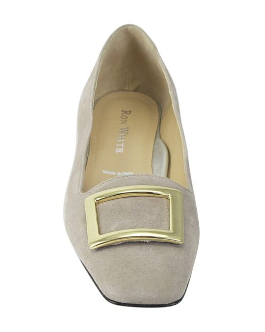 Ron White Leather Rebecca Square Toe Wedge Loafer In Dune At Nordstrom ...