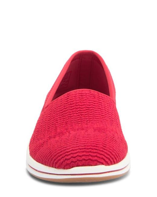 Clarks Red Breezesky Stretch Slip-On