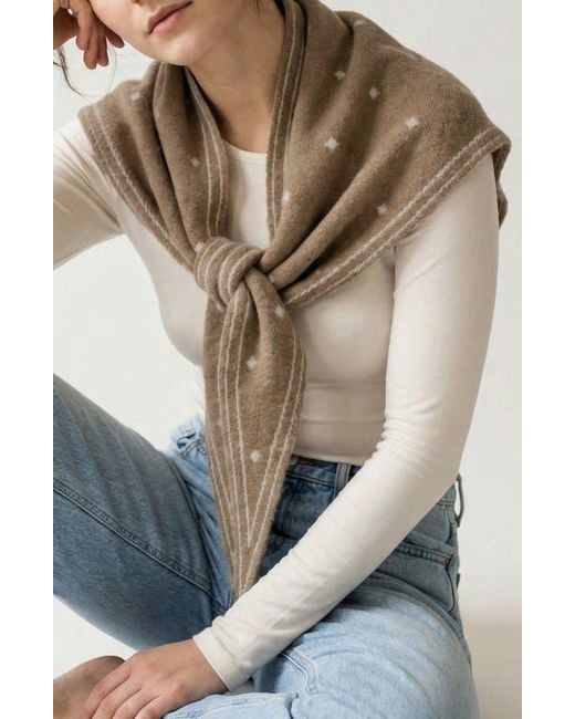 Saachi Gray Triangle Scarf