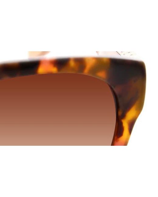 Oscar de la Renta 53Mm Modern Square Sunglasses in Brown | Lyst display picture 1