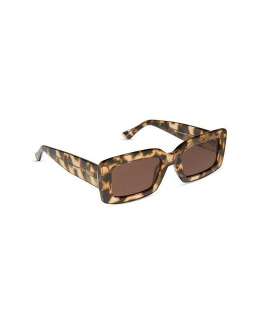 DIFF Brown Katie 52Mm Gradient Rectangle Sunglasses