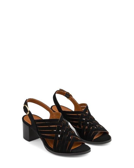 L.K.Bennett Black Kacey Slingback Strap Sandal