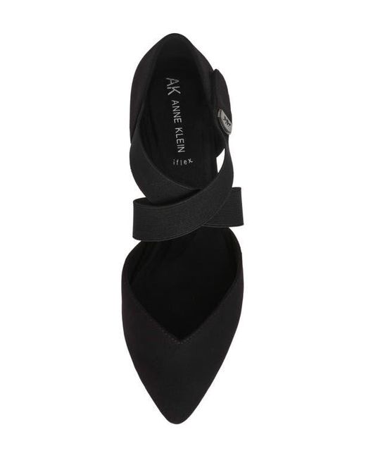Anne Klein Black Oswaldo Pointed Toe Flat