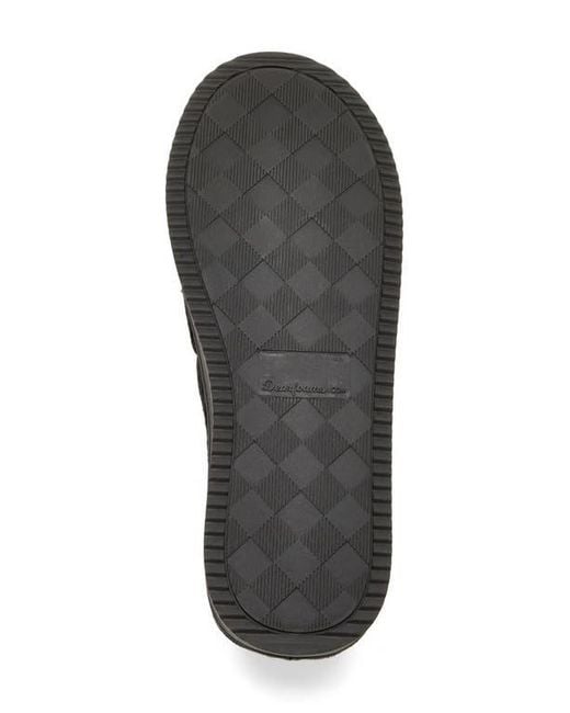 Dearfoams Black Declan Quilted Slipper for men